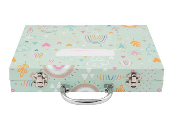 Crelando Kids' Art Case - 76 Piece Set - Mint