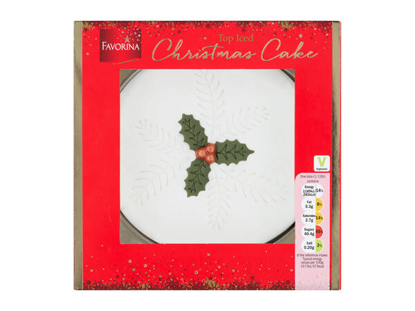 Favorina Top Iced Christmas Cake