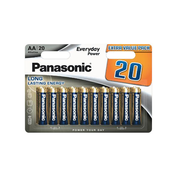 PANASONIC(R) 				Pack de 20 piles