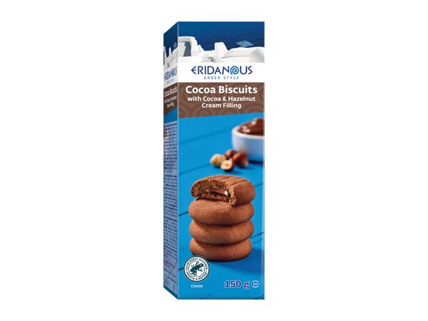 Eridanous Biscuits With Cocoa & Hazelnut Cream Filling Assorted