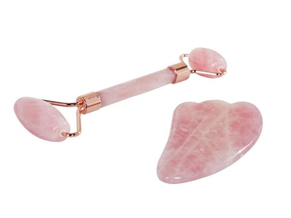 Rose Quartz Facial Roller / Quartz Facial Roller / Rose Quartz Massage Stone