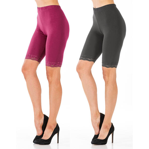 Radlerhose mit Spitze 2er-Set