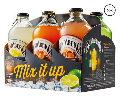 Bundaberg Mix It Up Soft Drink 6 x 375ml