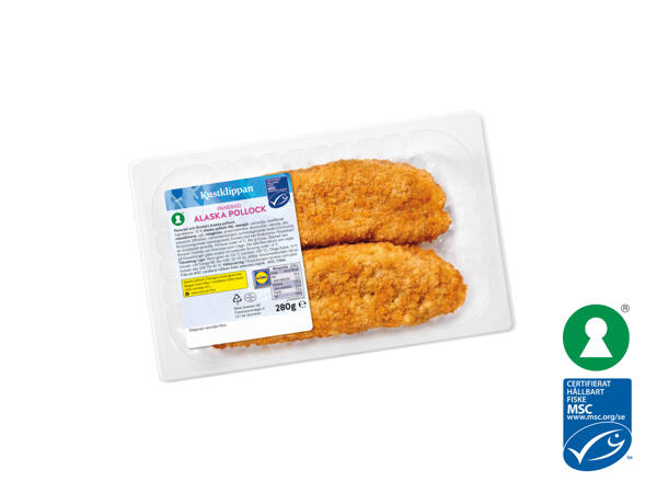 Panerad Alaska pollock
