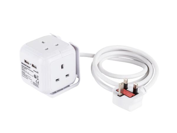 Socket Cube with USB Ports