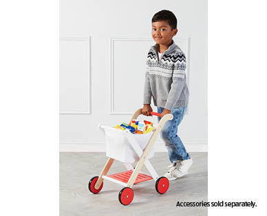 Wooden Shopping Trolley