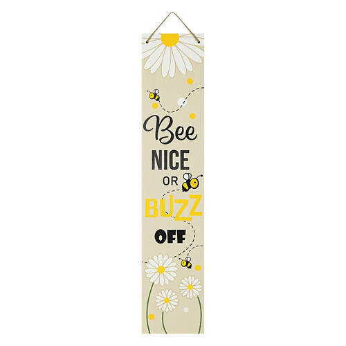 48" Tall Welcome/Bee Spring Reversible Porch Sign
