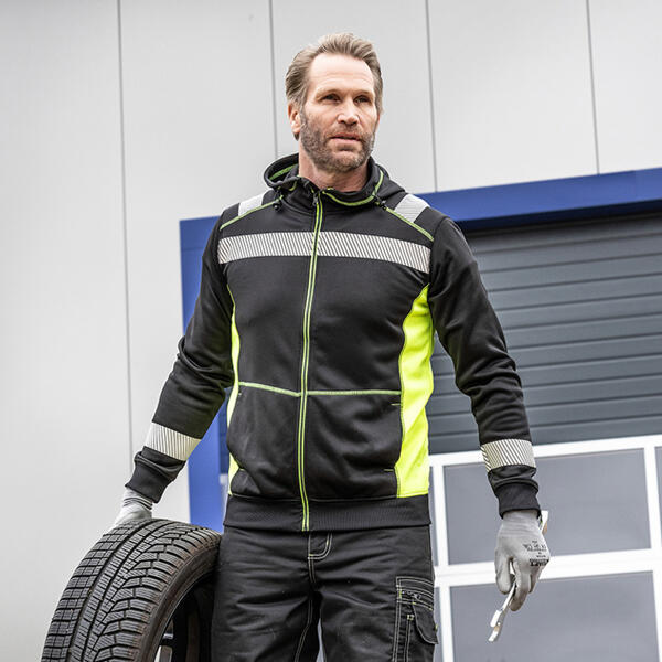 Warnschutz-Arbeits-Fleecejacke