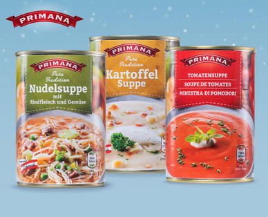 PRIMANA Nudel-/Kartoffel-/ Tomatensuppe
