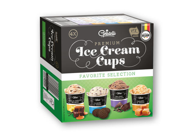 GELATELLI Belgisk is i bæger