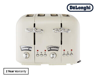 De'Longhi 4-Slice Argento Toaster