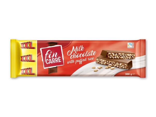 Chokolade med puffede ris