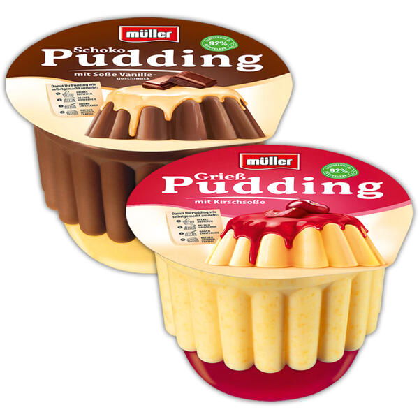 Pudding mit Soße