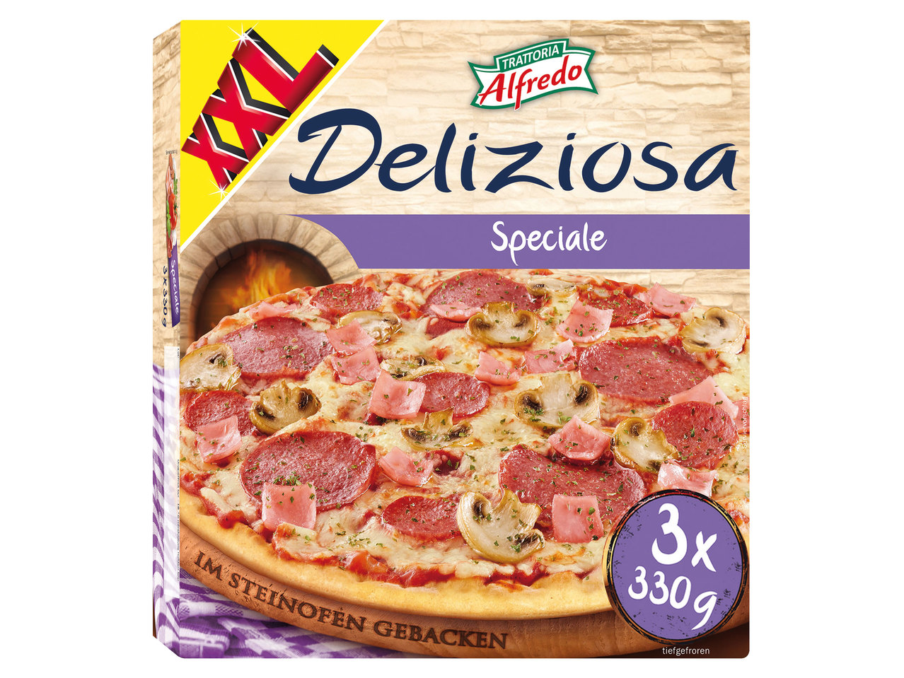 TRATTORIA ALFREDO Steinofenpizza Speciale