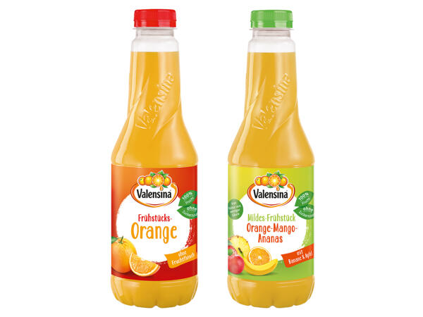 Valensina Orangen- oder Orange-­Mango-Ananas Saft
