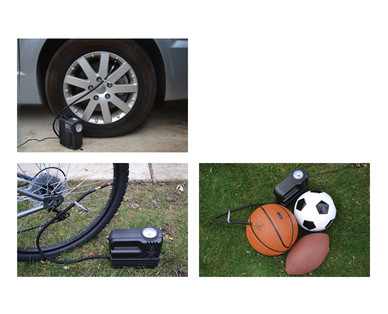 Auto XS Portable Tire Inflator With Pressure Gauge
