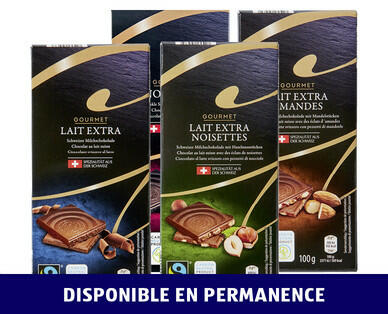 GOURMET 
 CHOCOLAT SUISSE FAIRTRADE MAX HAVELAAR