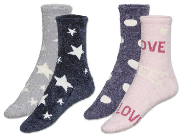 ESMARA(R) Damen Kuschelsocken, 2 Paar