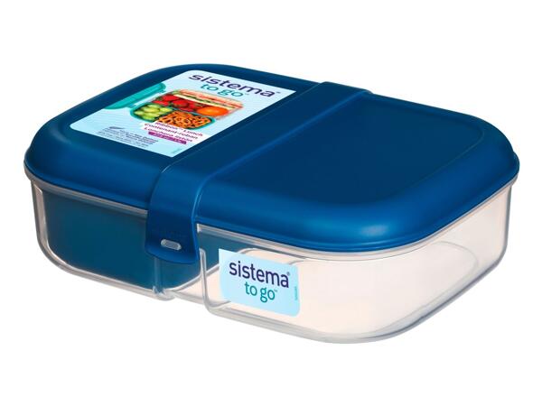 Lunch box, lunch box with bottle or bottles, 2 pieces