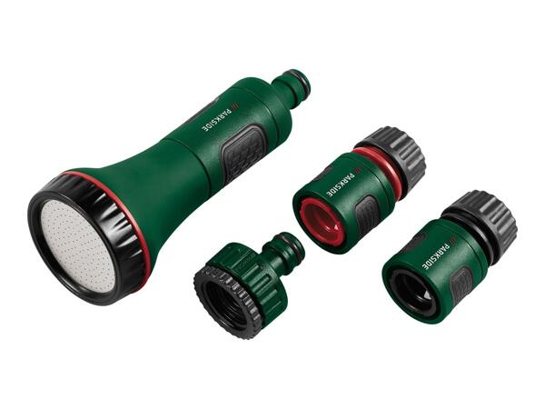 Parkside Garden Spray Nozzle with Connector Set - 4 Piece Set
