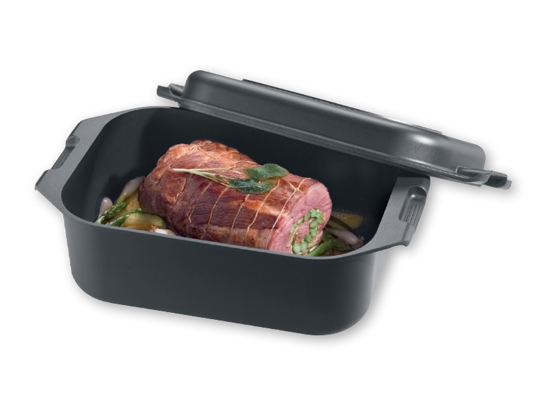 ERNESTO(R) 6.5L Cast Aluminium Roasting Dish with Lid 42 x 25.5 x17cm
