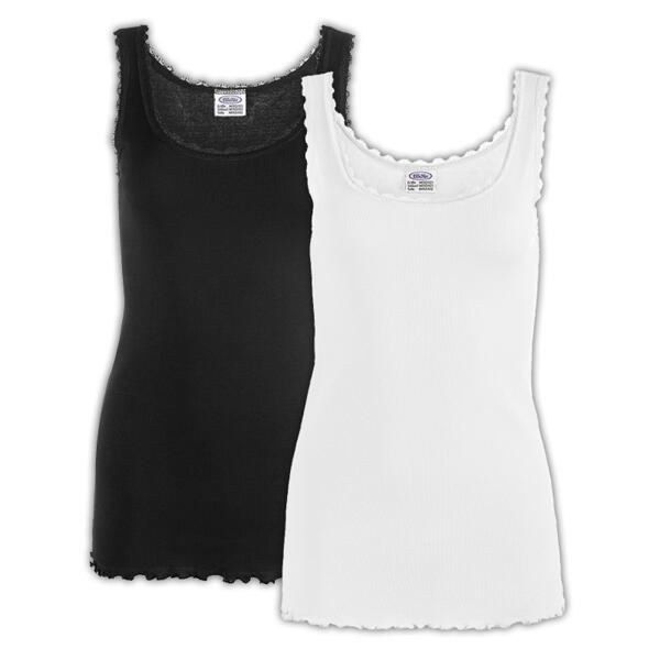 Top mit Spitze 2er-Pack
