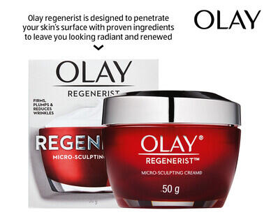 Assorted Olay Regenerist Face Creams 50g