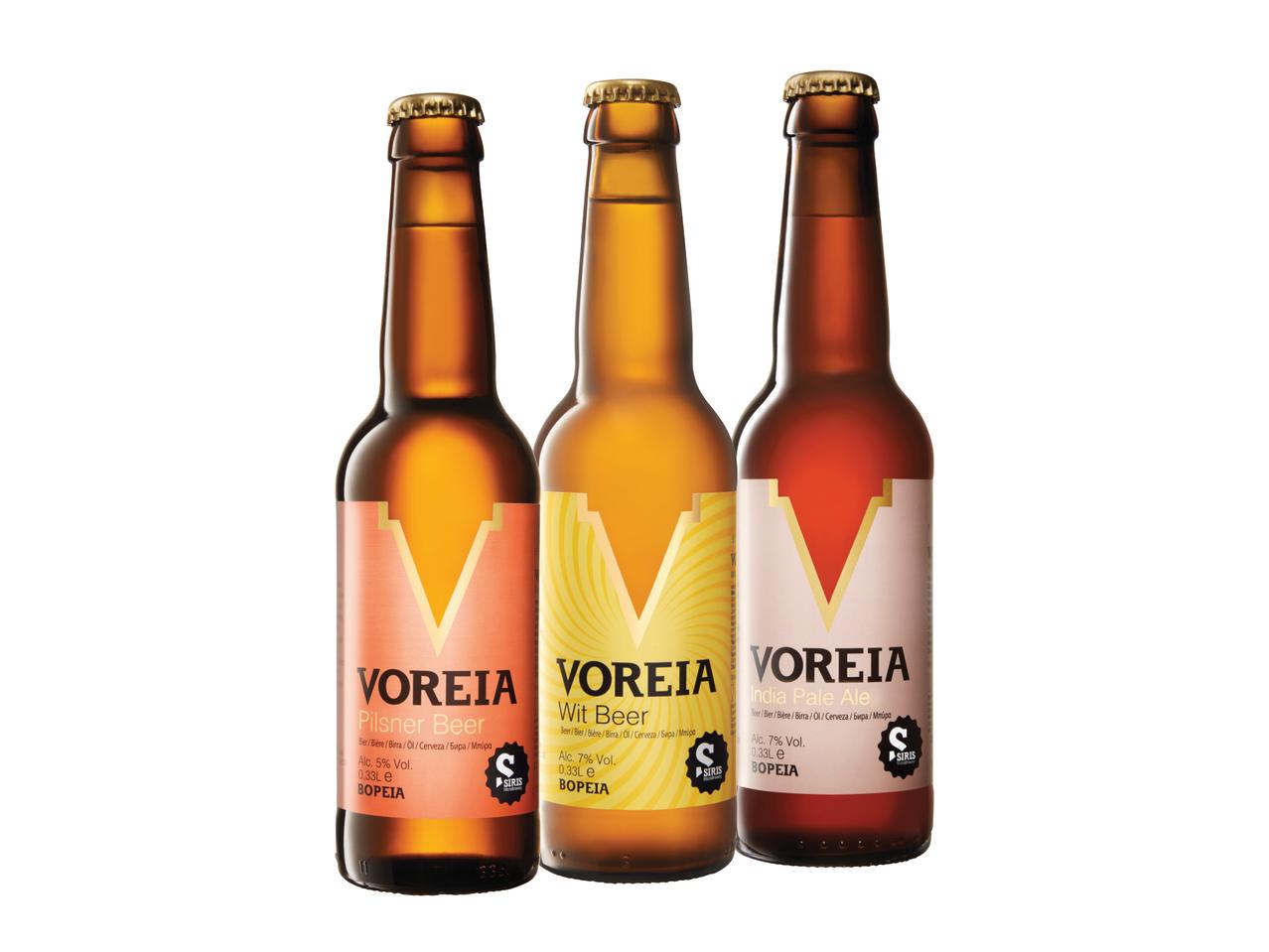 VOREIA Pilsner/Wit/ India Pale Ale
