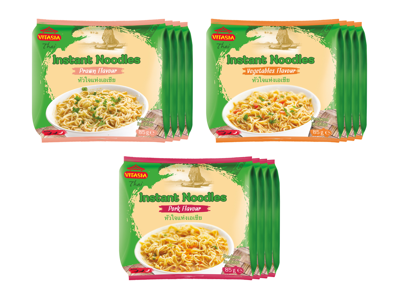 Spaghetti tailandesi istantanei