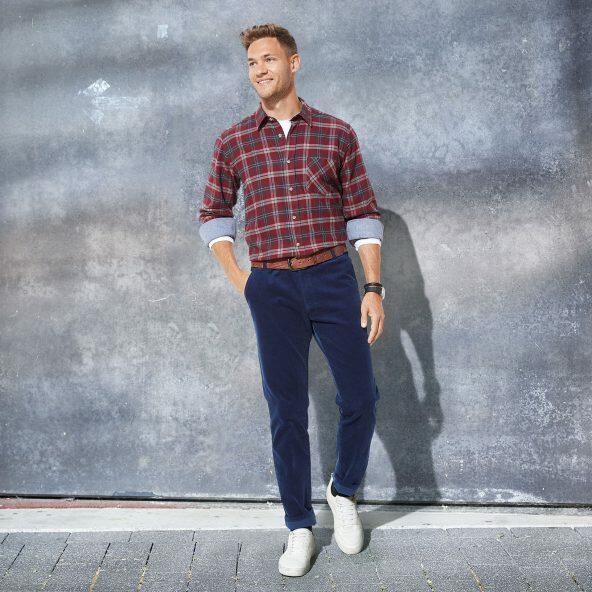 STRAIGHT UP Flannel skjorte