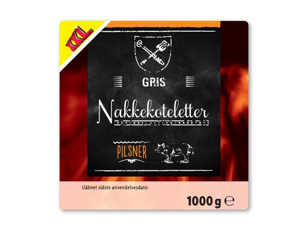 Marinerede nakkekoteletter