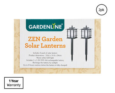 Zen Solar Lantern 2pk