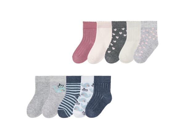 Babystrumpor, 5-pack