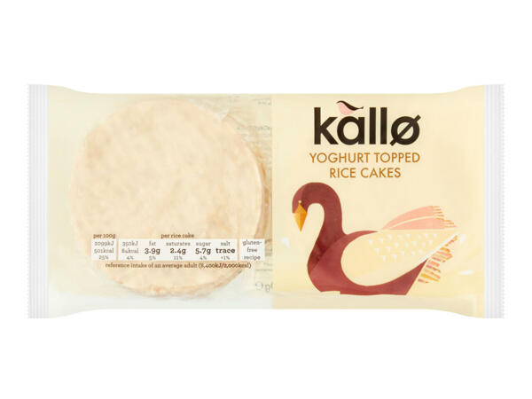 Kallo Yoghurt Topped Rice Cakes