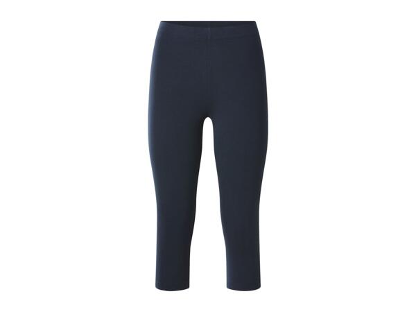 Ladies' Blue Cropped Leggings