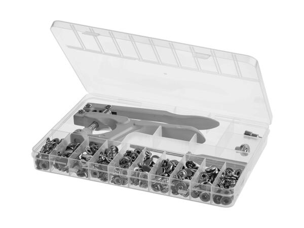 Set de boutons-pression avec pince