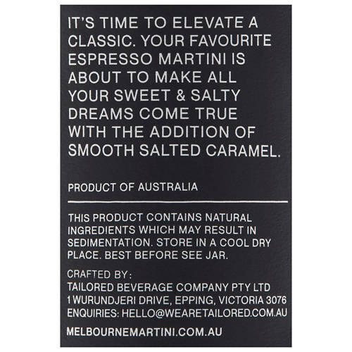 Salted Caramel Espresso Martini 4 Pack 110ml