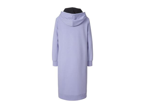Crivit Ladies' Zip-Up Longline Hoodie - Lilac