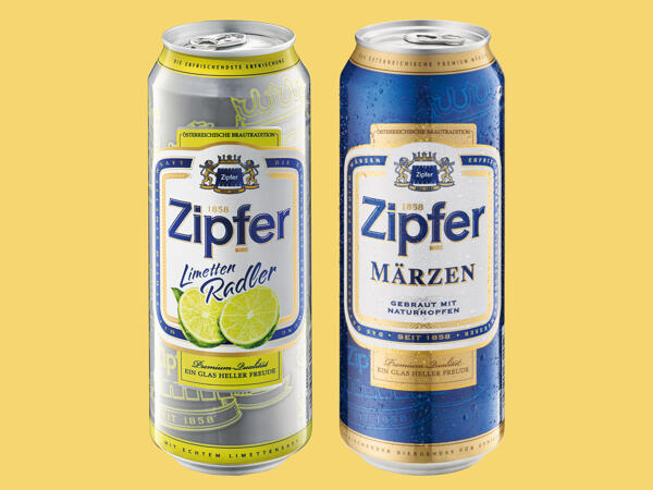 Zipfer Märzenbier oder Limetten Radler