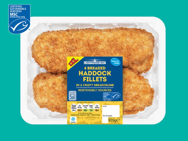 Lighthouse Bay 4 Breaded Haddock Fillets