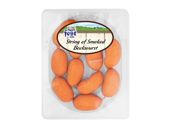 Alpenfest Style String of Smoked Bockwurst
