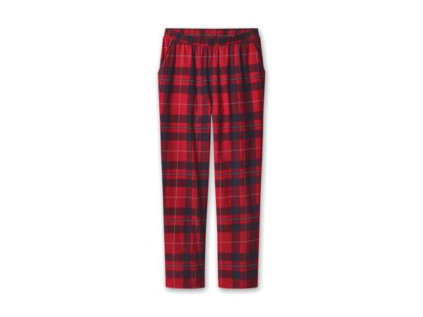 Damen/Herren Flanell-Schlafhose