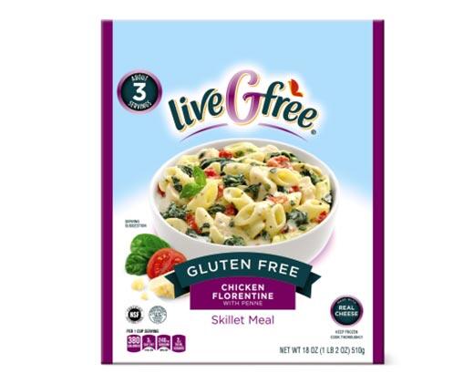liveGfree 
 Chicken Alfredo or Chicken Florentine Skillet Meals