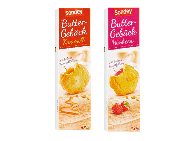 Gefülltes Buttergebäck