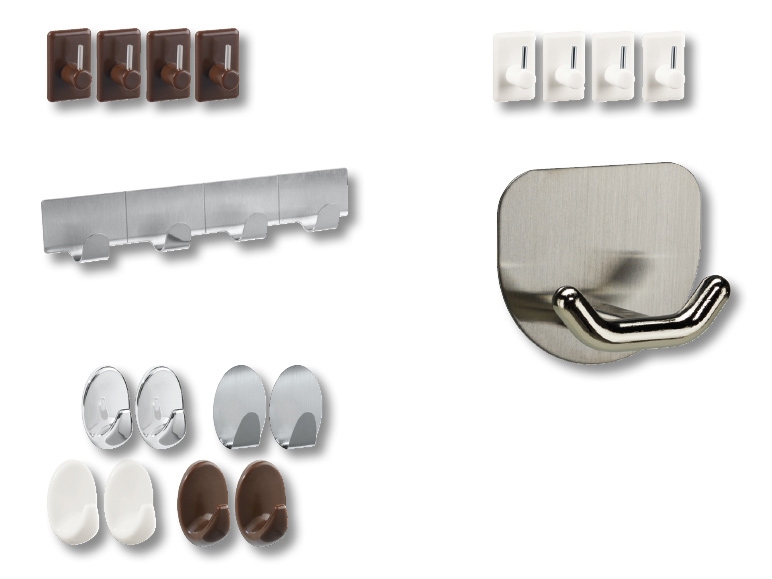 Assortimento ganci adesivi