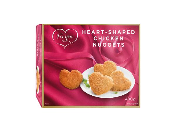 Heart-shaped Chicken Nuggets