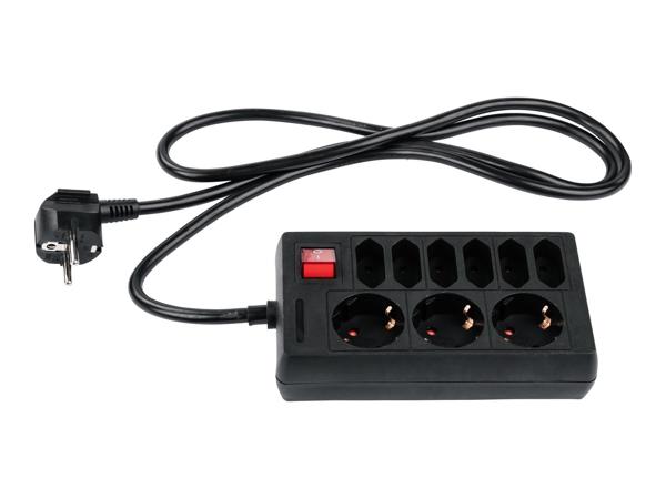 3- or 9-Socket Extension Lead