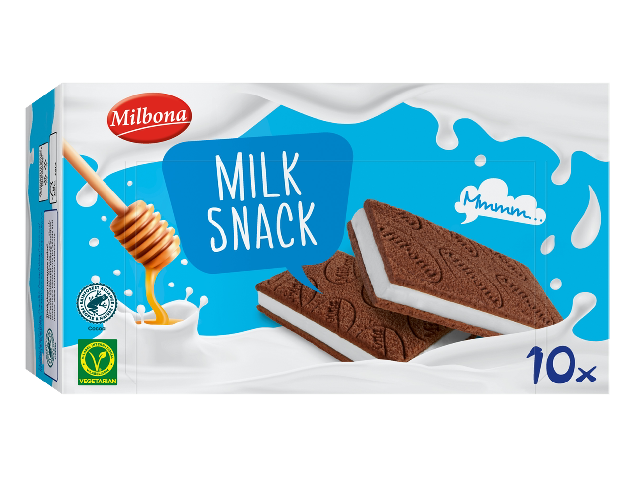 Chokladkakor med mjölkkräm