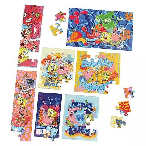 7 Wooden Puzzles Bundles - SpongeBob