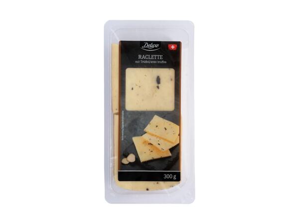 Raclette à la truffe en tranches